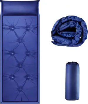 Ultralight Inflatable Sleeping Pad, 2-Inch Thick, Water Resistant, Portable, for Camping, Hiking, Beach, Fishing