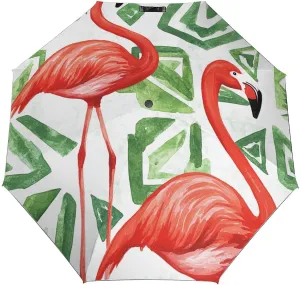 Umbrella Pink Purple Blue Mermaid Scales Pattern Compact Folding Umbrella Watercolor Scales of Mermaid for 99% UV Protection Windproof Rainproof Auto Open Close for Boys & Girls