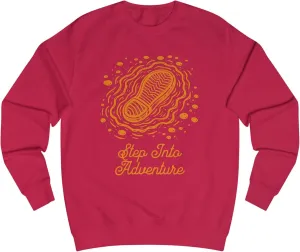 Unisex Sweatshirt - Step Into Adventure, Hiking Sweatshirt, Trekking Sweatshirt, Gift for Adventure lover