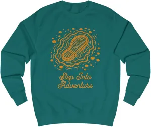 Unisex Sweatshirt - Step Into Adventure, Hiking Sweatshirt, Trekking Sweatshirt, Gift for Adventure lover