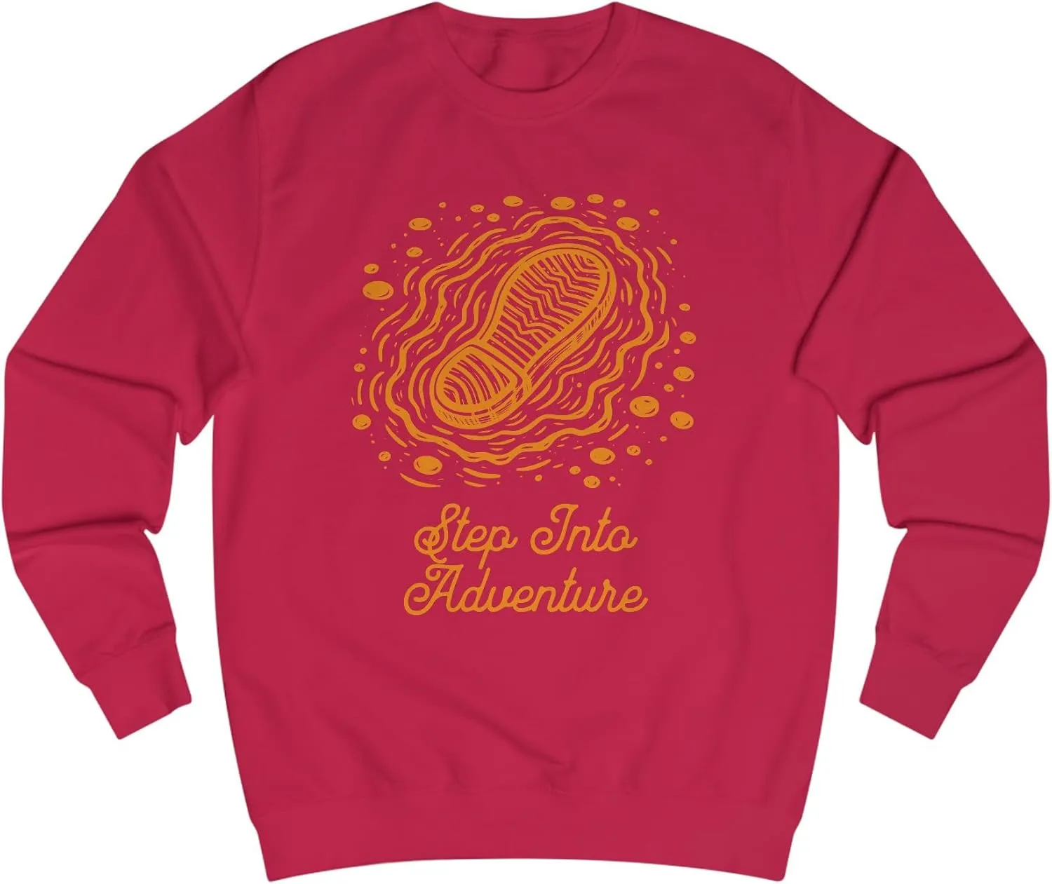 Unisex Sweatshirt - Step Into Adventure, Hiking Sweatshirt, Trekking Sweatshirt, Gift for Adventure lover