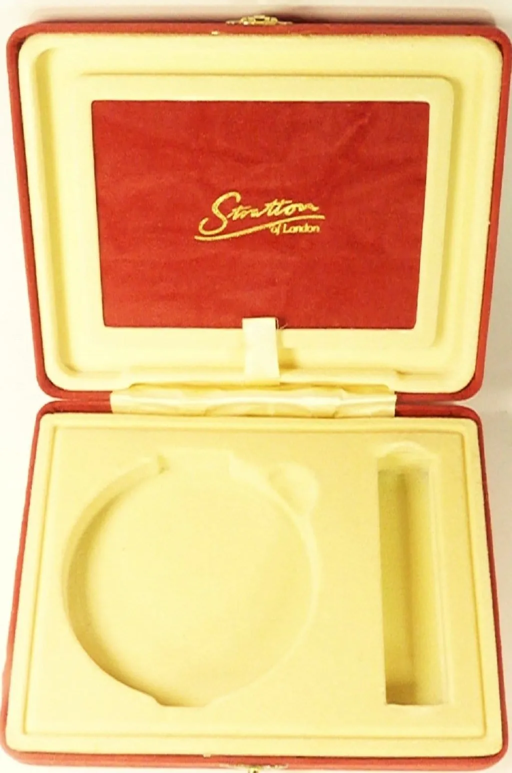 Unused Cased Silver Plated Stratton Compact And Perfume Atomiser Set 1990s