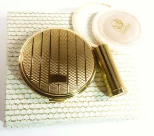 Unused Stratton Vanity Set Compact And Lipstick Holder 1950s