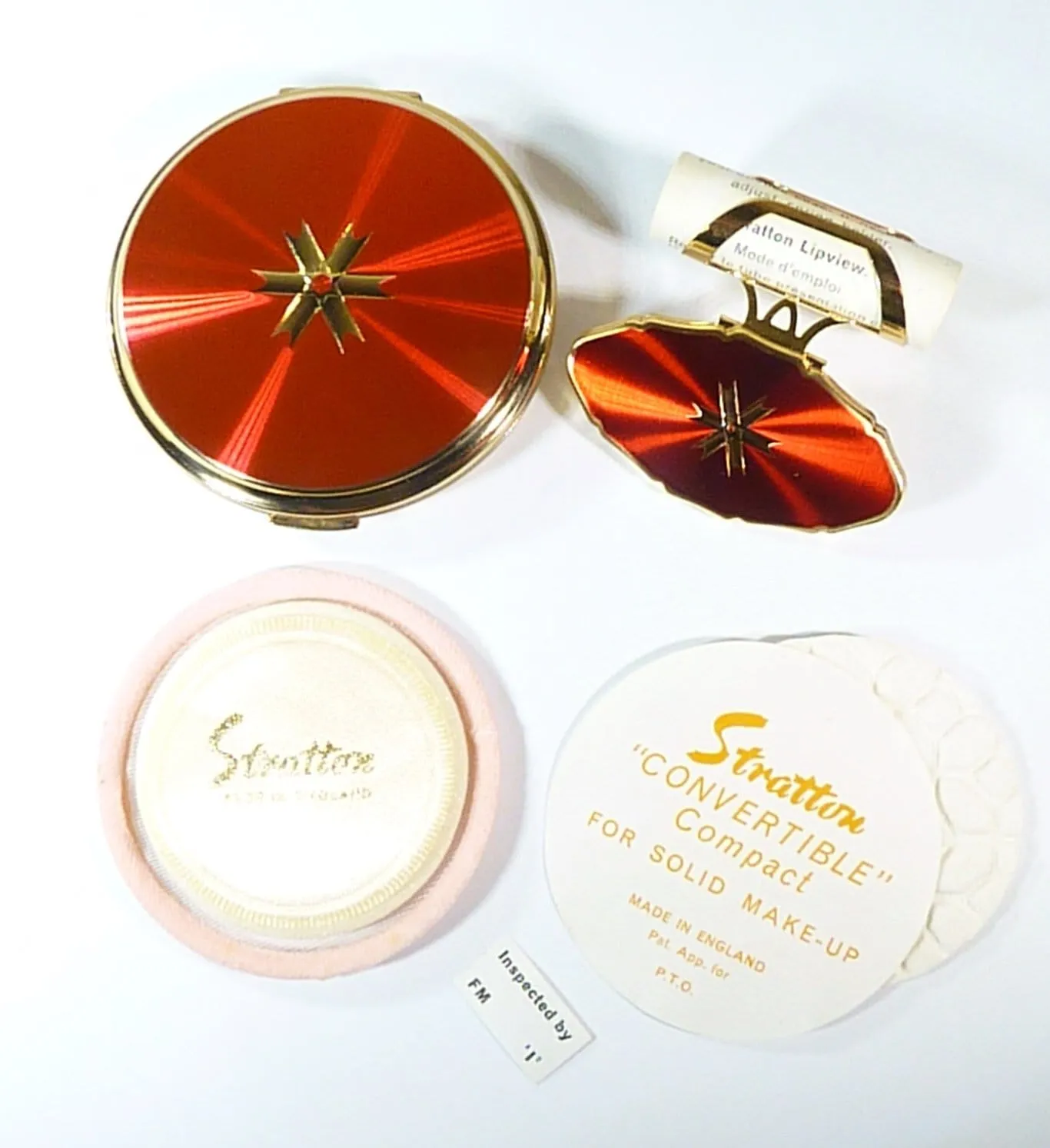 Unused Stratton Vanity Set Suitable For Max Factor Creme Puff