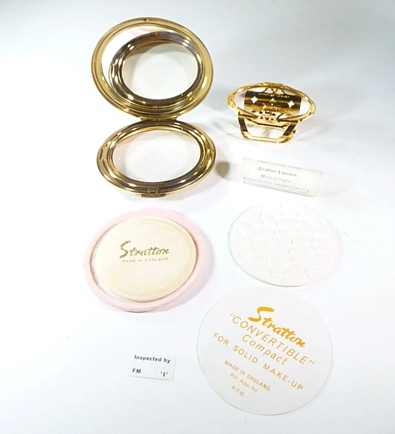 Unused Stratton Vanity Set Suitable For Max Factor Creme Puff