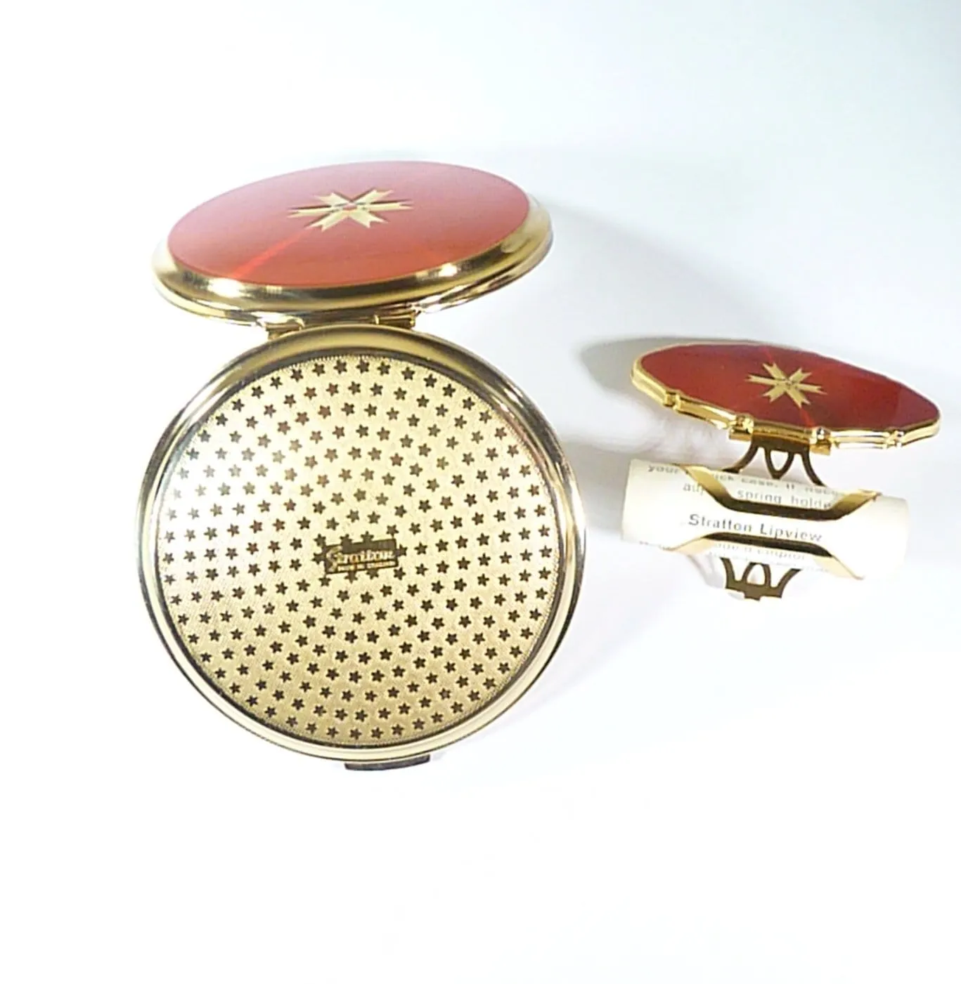 Unused Stratton Vanity Set Suitable For Max Factor Creme Puff