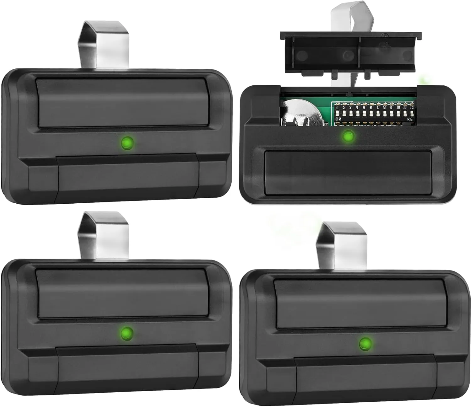 Upgrade 811LM Remote for liftmaster with Encrypted DIP Programming Security  2.0 Technology, 811LM Commercial Gate Remote, NOT for Garage, Compatible with 850LM/ 860LM Receivers, 4 Pack
