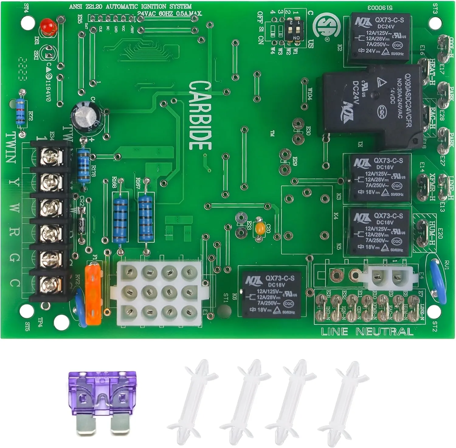 Upgraded Furnace Control Circuit Board 50A55-743 Replacement for Goodman PCBBF112S,PCBBF123S,PCBBF110S,PCBBF110,PCBBF123,PCBBF112