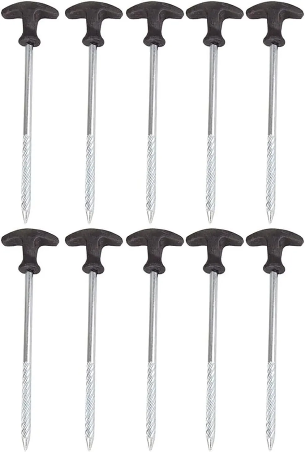 Upgraded Tent Pegs Ground Nail Camping Screw Pegs Tent Pegs for Garden Camping Travel Outdoor 10-Piece/Set Camping Pegs Heavy Duty Heavy Duty Tent Nail Camping Stakes Tent Pegs for 10