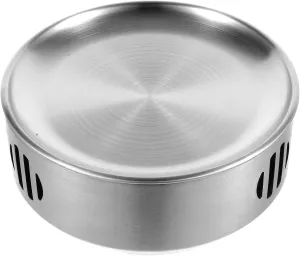 UPKOCH Stainless Steel Pocket Stove Compact Camping Cooking Gear for Outdoor Use Lightweight Portable Heater for Picnics Family Gatherings for Food Heating Warm Keeping