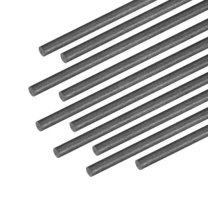 uxcell Carbon Fiber Rod for RC Airplane DIY Craft 2mm Matte Pole 400mm 15.7 Inch, 10pcs