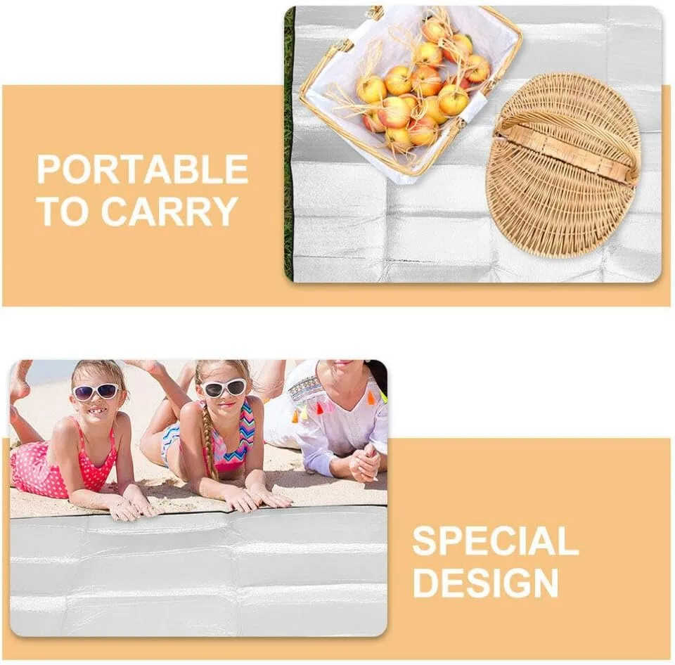 VANZACK Camping Mat Foam Foil Blanket for Camping Foam Pad Insulating Foil Mat Sleeping Tent Pad Thermal Aluminum