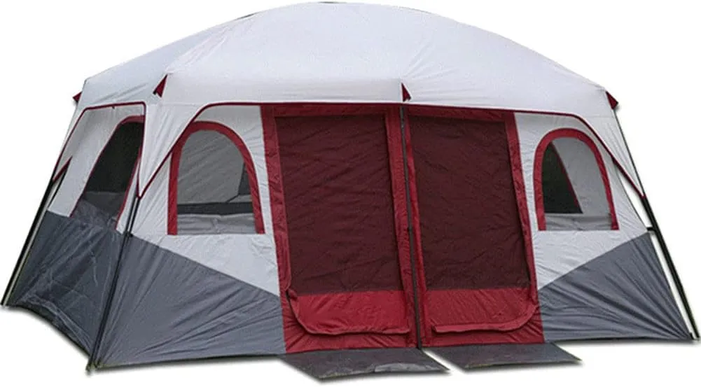 VejiA 8-12 Person Dome Tent 2 Bedroom Large Family Tent Camping Tents Shelters Festival Essential Waterproof Doble Layer Tent Big Family Shelter