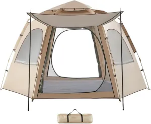 Ventilated Retractable Tent,Outdoor Camping Tent,Spacious Camping Canopy,Waterproof Camping Shelter,Camping Tent with Spacious Interior Design for Outdoor Activities,Accessory