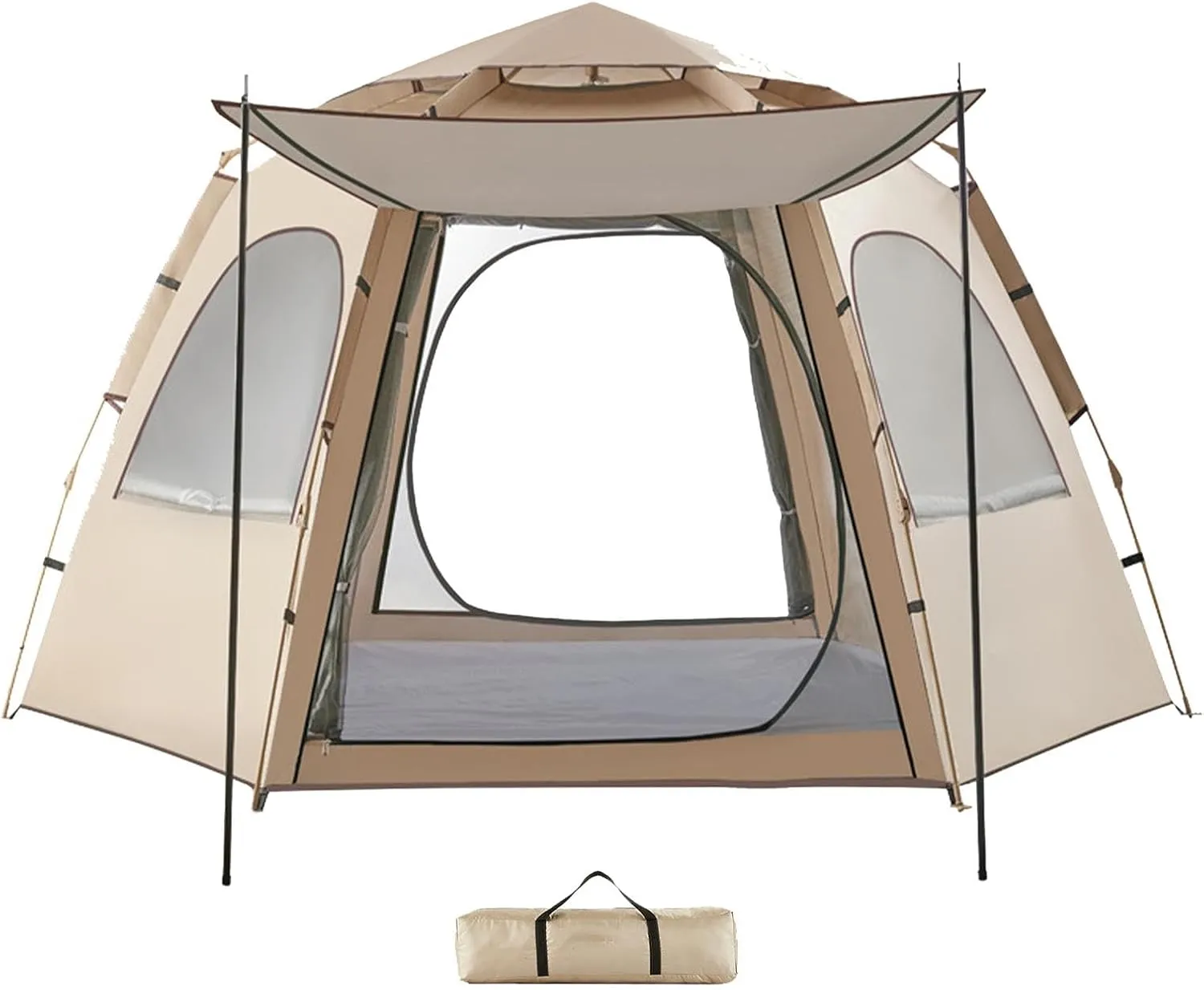 Ventilated Retractable Tent,Outdoor Camping Tent,Spacious Camping Canopy,Waterproof Camping Shelter,Camping Tent with Spacious Interior Design for Outdoor Activities,Accessory