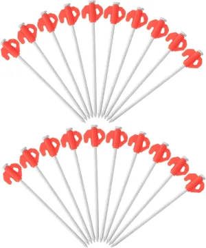Versatile Tent Accessories 20pcs Metal Ground Stakes for Camping Tarp Garden Yard Design