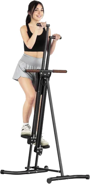 VEVOR Stair Stepper, Step Range Exercise Machine, Vertical Climber for Home Gym Exercise, Compact Folding Cardio Climber, Full-Body Workout Climber with Height Adjustable Handlebar, Non-Slip Pedal