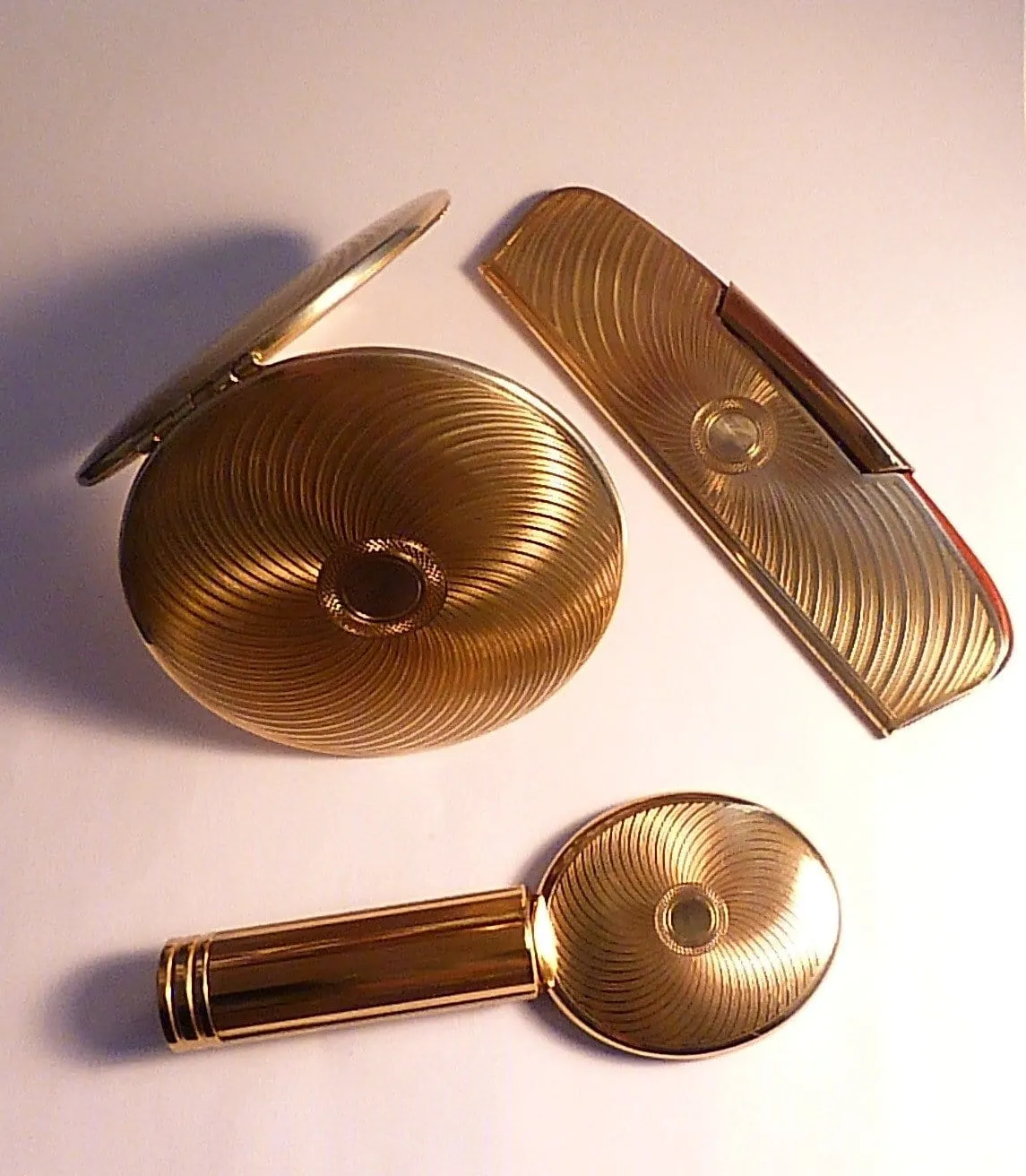 Vintage Kigu compact / cased vanity set vintage birthday gifts for her 1960s
