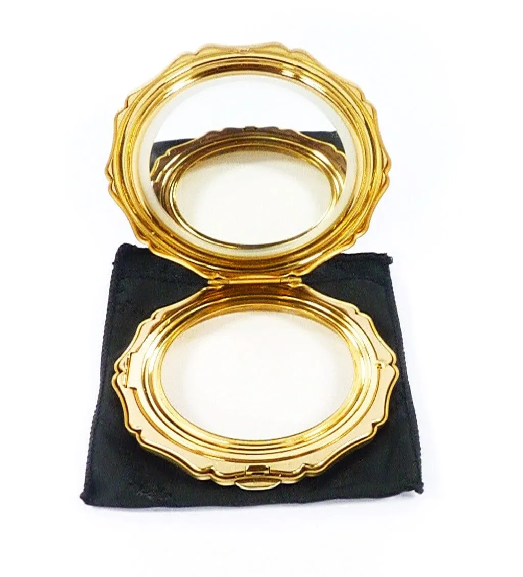 Vintage Stratton Wedding Themed Compact Mirror Set 1990s