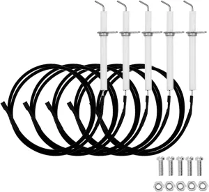 VM400XBP Igniter Wire Kit Replacement Parts for Vermont Castings VM400 VCS5007 Ceramic Igniter Electrode BHG Grill Parts BH15-101-099-02 Uniflame Jenn Air Electrode Ignition Wire, 5pcs