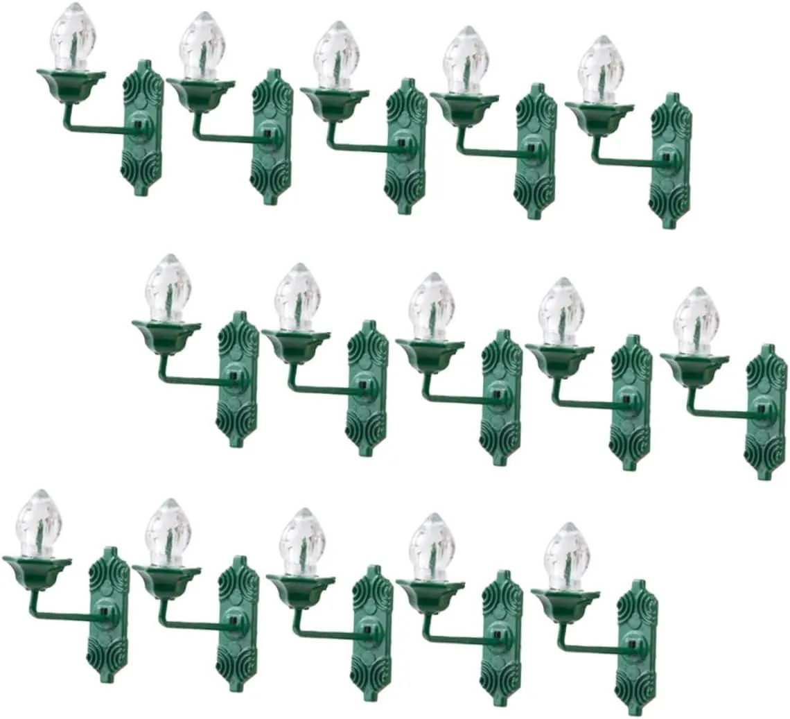 Wakauto 2sets Miniature Wall Lamp Set Doll House Mini Lights Tiny Miniature Lamps Wall Light for Boys and Girls Room 25pcs*2