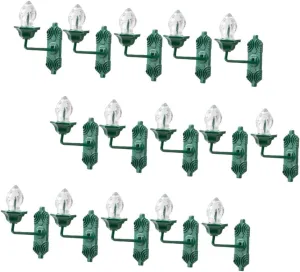 Wakauto 2sets Miniature Wall Lamp Set Doll House Mini Lights Tiny Miniature Lamps Wall Light for Boys and Girls Room 25pcs*2
