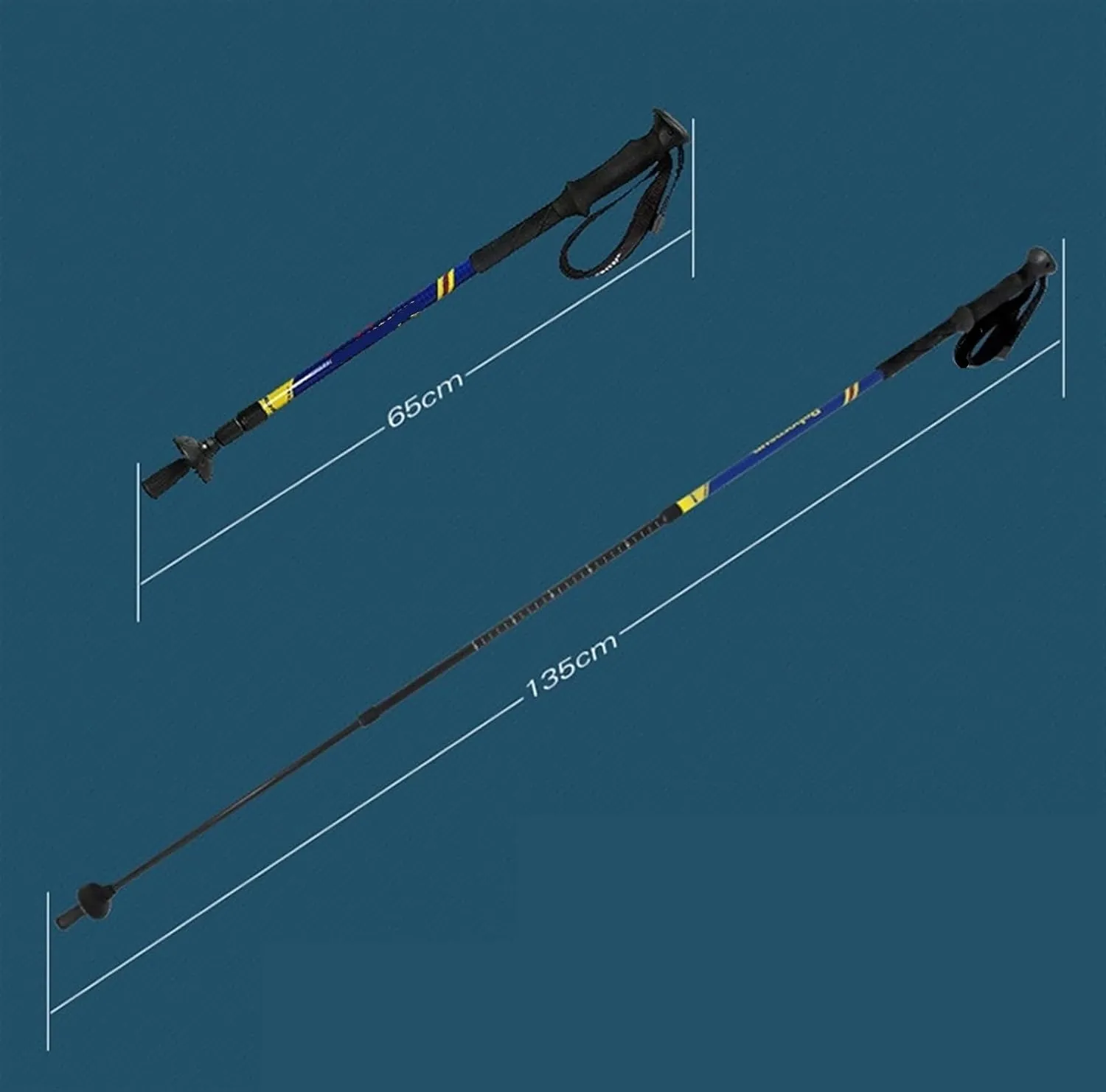 Walking Stick Hiking Poles Trekking Poles Carbon Fiber Adjustable Walking Sticks with Quick Locks Expandable Hiking Poles Hiking Gear Trekking Poles