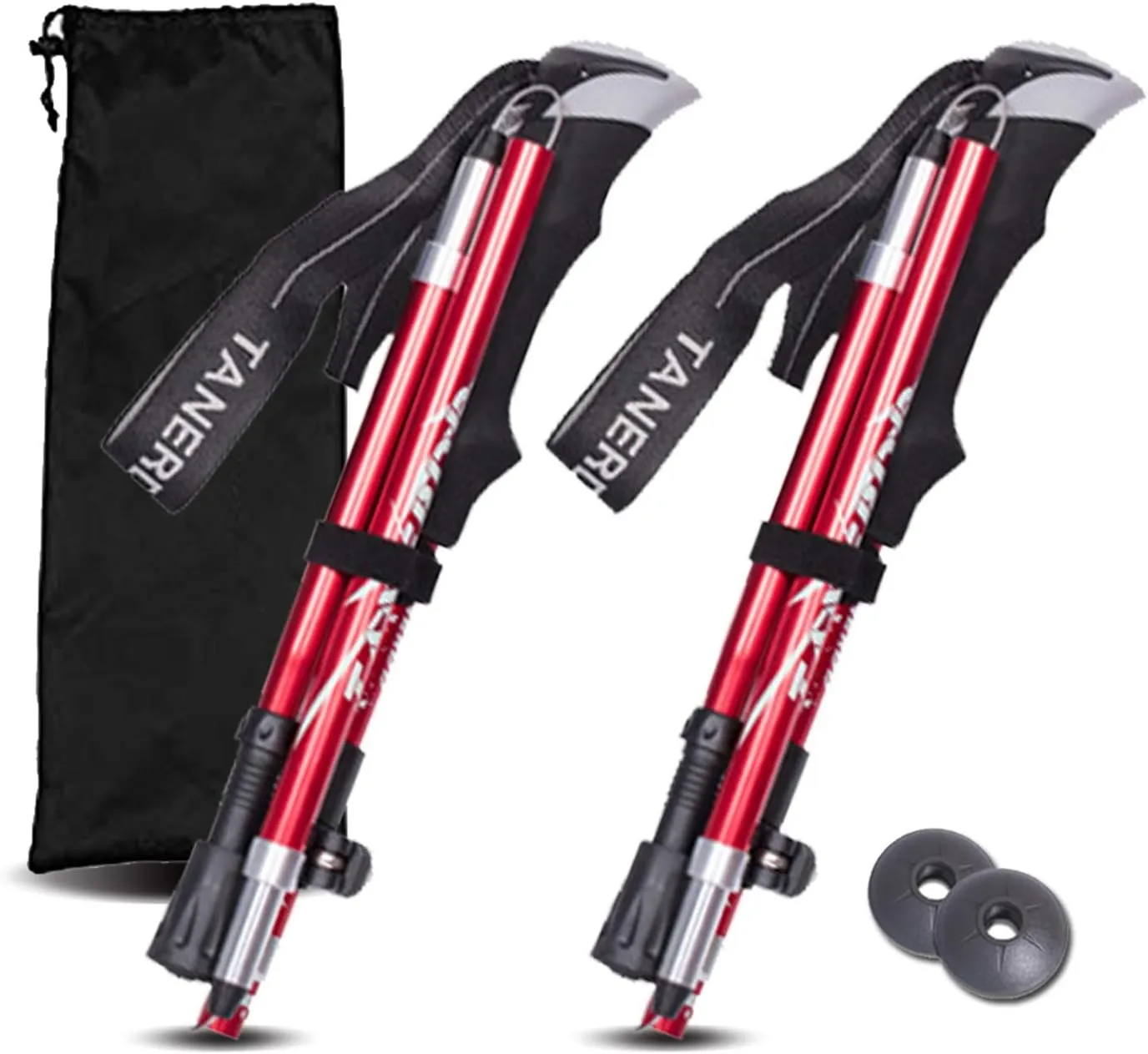 Walking Stick Trekking Poles Collapsible Hiking Poles - Auminum Alloy 7075 Trekking Sticks,Antishock and Quick Lock System, Telescopic, Collapsible, Ultralight