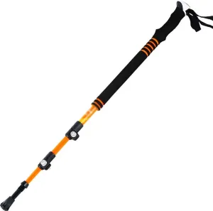Walking Sticks Trekking Pole, Collapsible Walking Hiking Stick for Men Women,Ultralight Carbon Fiber Ski Pole with EVA Grip Trekking Poles (Color : Orange)