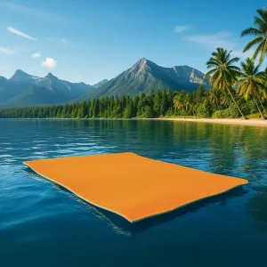 Water Floating Mat 6'/9'/12' FT Foam Lake Floating Foam Pad Lily Pad for Water Recreation and Relaxing Lily Mat for Family Floating Pad for Pets Pool Float for Party