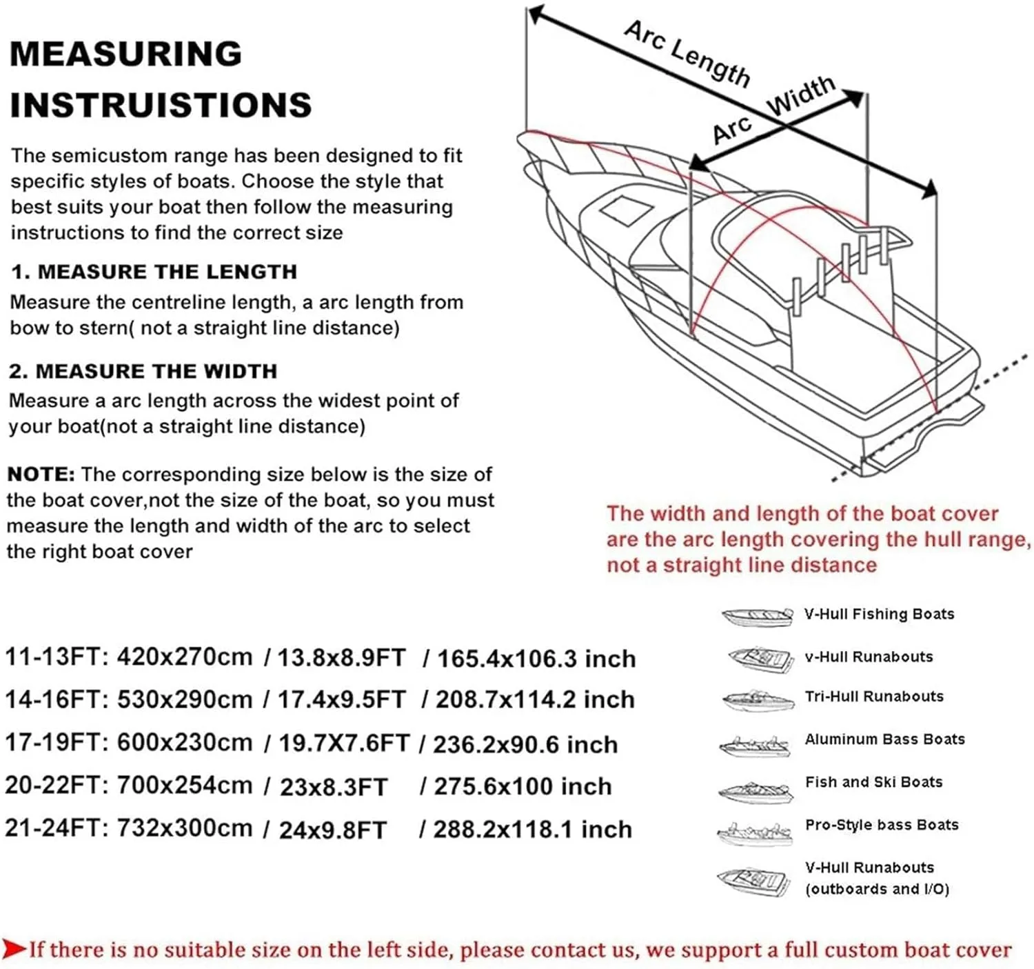 Waterproof Heavy Duty Boat Cover, 210D Marine Grade Oxford Cloth All-Weather Mooring and Trailering Boat Cover Fits V-Hull, Tri-Hull, Runabout Boat, Bass Boat