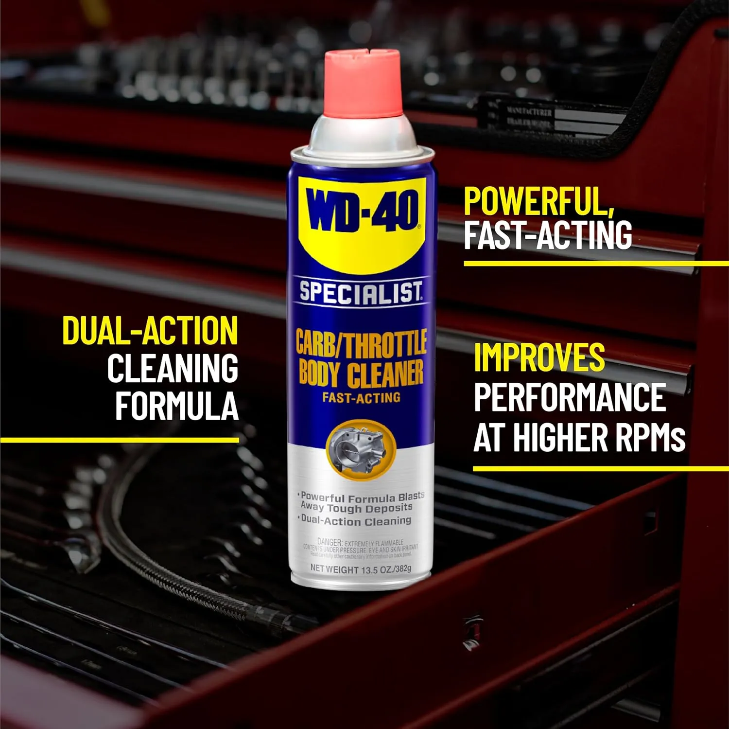 WD-40 Specialist Carb/Throttle Body & Parts Cleaner, 13.5 OZ (Pack of 2)