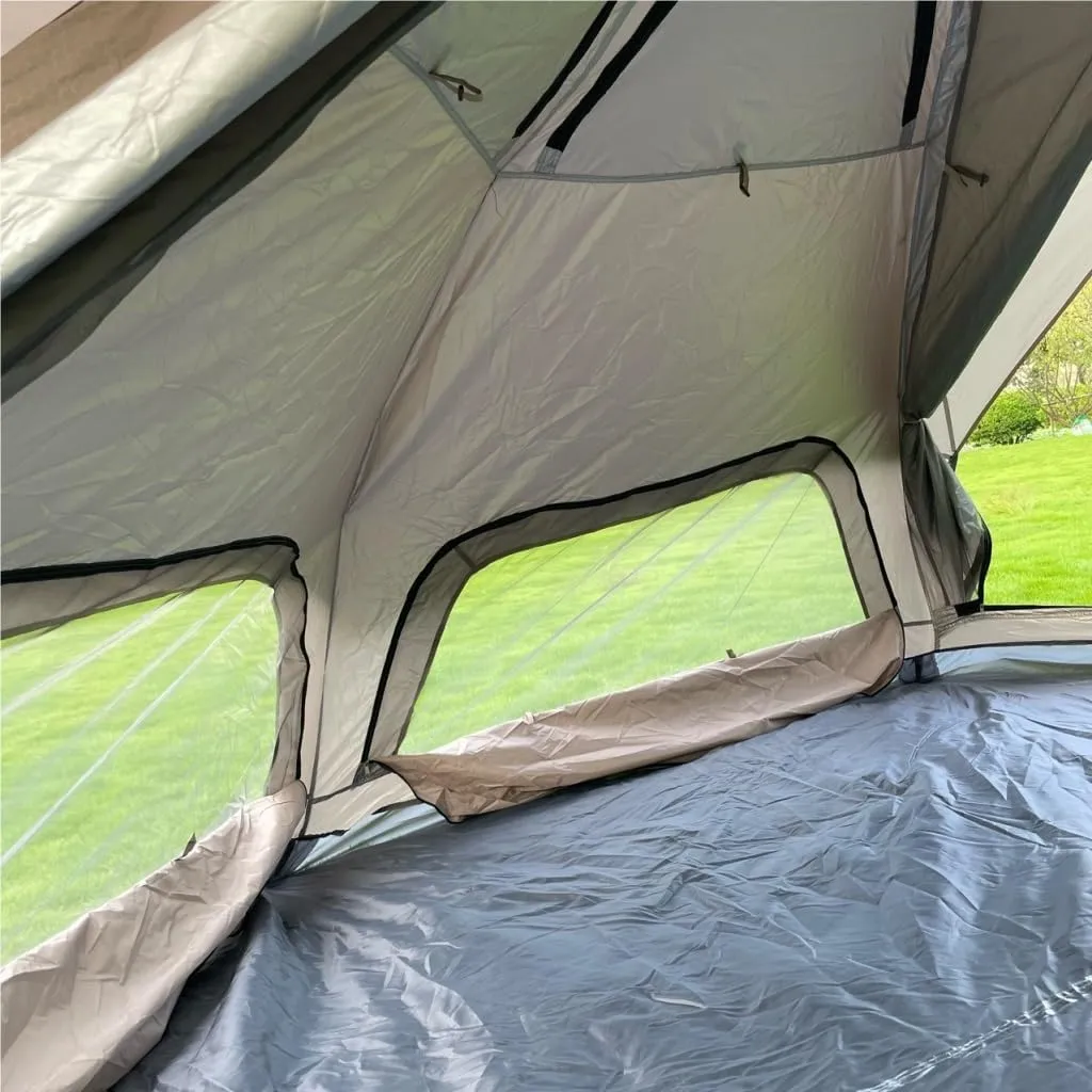 Weatherproof Tents Camping Tent Automatic Tent Double-Layer Outdoor Camp Picnic Portable Quick-Open Tent Automatic Mushroom Tent Camping and Hiking Tents