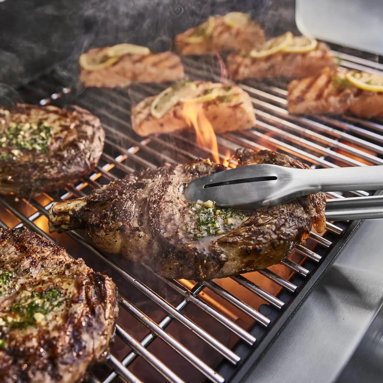 Weber Genesis S-335 Natural Gas Grill, Stainless Steel