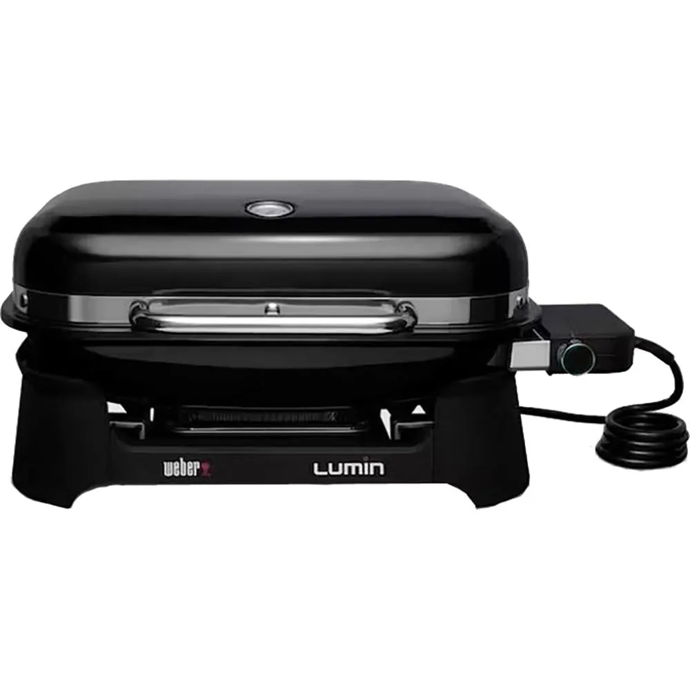 Weber Lumin Compact Indoor Outdoor Electric Grill; Black; 91010901 - Open Box