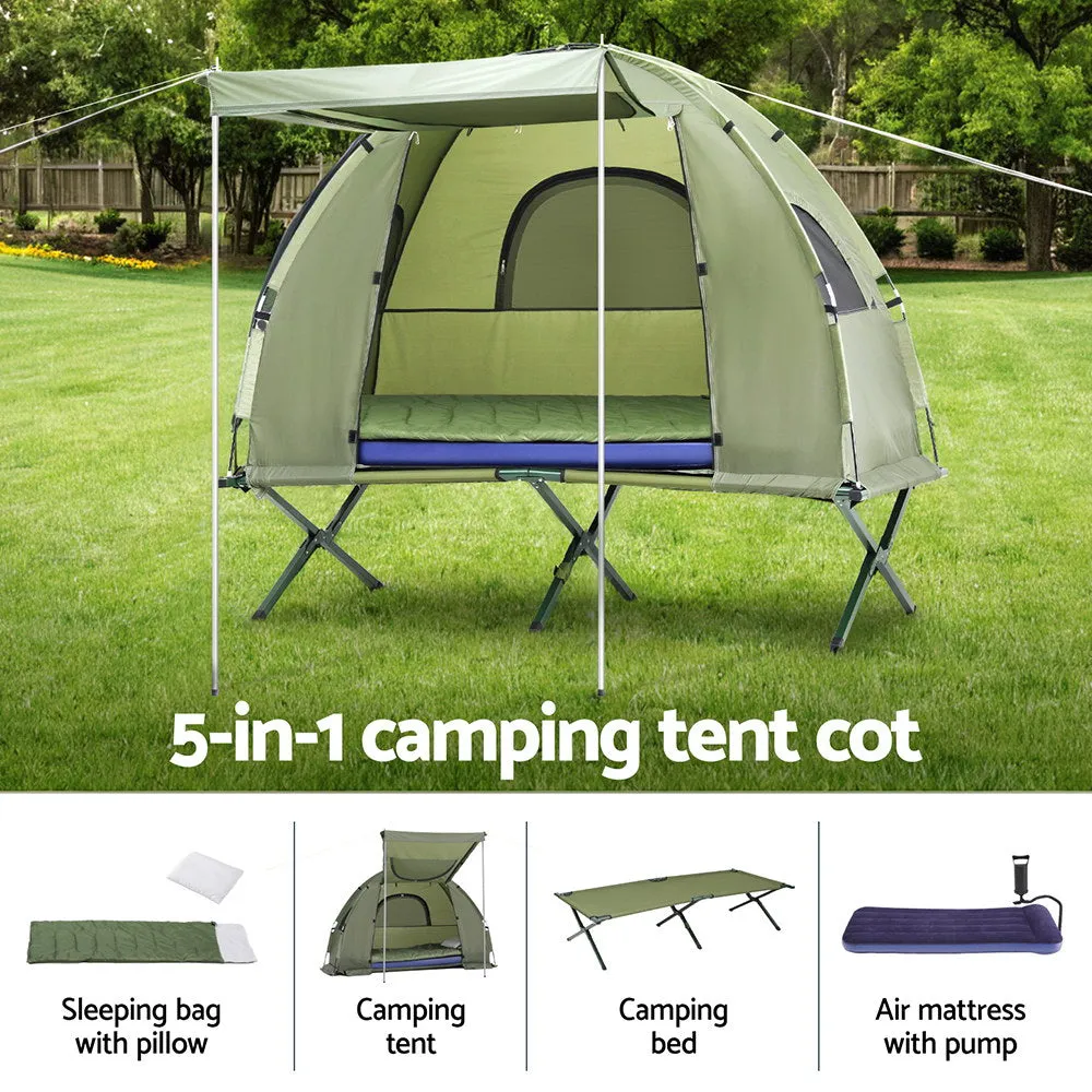 Weisshorn 5-in-1 Camping Tent Cot 1-person Air Mattress Camping Bed-ACT