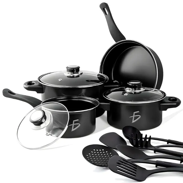 Wholesale pricing Reliable service Cookware Non-Stick 13-Piece Aluminum Set