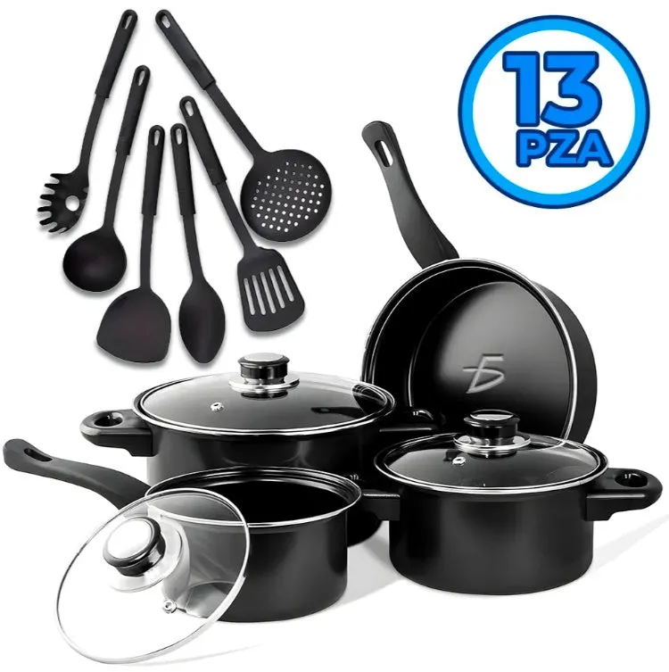 Wholesale pricing Reliable service Cookware Non-Stick 13-Piece Aluminum Set