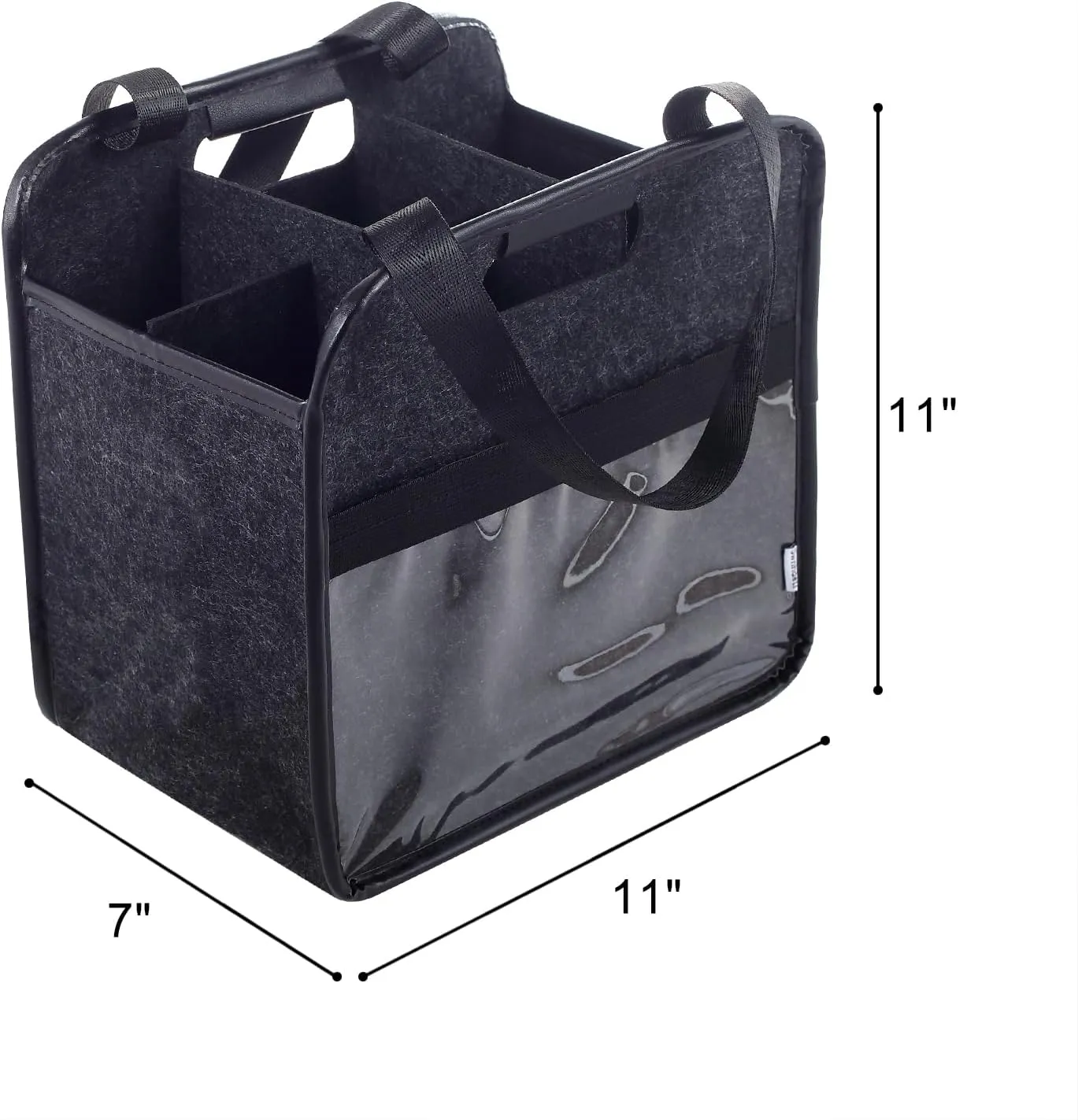 Wine Tote Bag, Reusable Wine Carrier Tote, Wine Bags for Wine Bottles Travel, Vacation Picnic Dinner Party, Camping and Picnic, Perfect Wine Lover Gift (Grey, 6 Bottle)