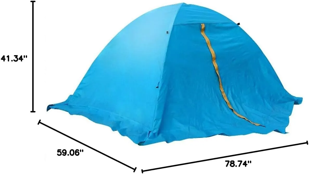 Winter Tent Season 4 Dome Tent Stand-Alone Wind and Waterproof Hiking Camping Backpack Mountaineering Tent Portable Design for Family Short Weekends