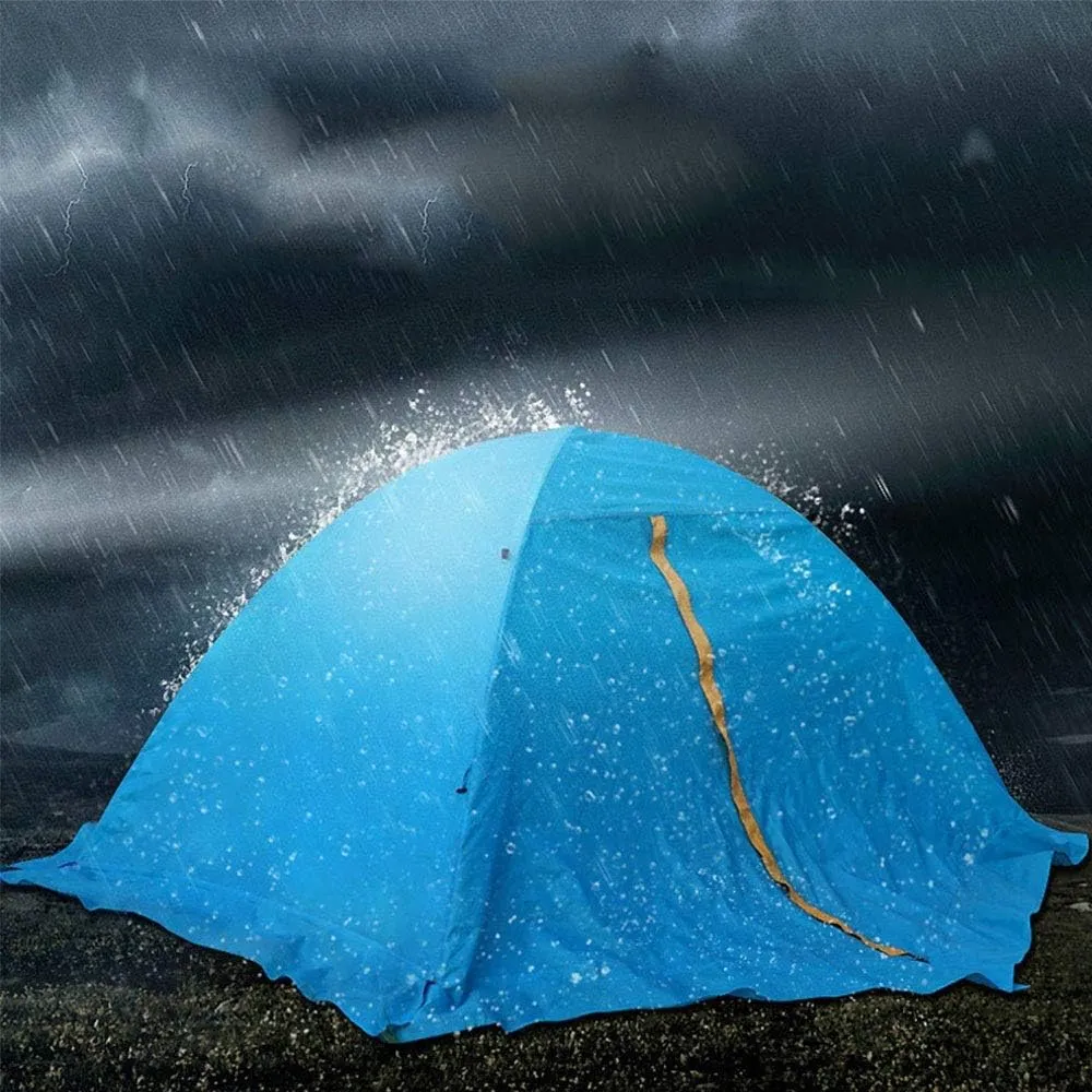 Winter Tent Season 4 Dome Tent Stand-Alone Wind and Waterproof Hiking Camping Backpack Mountaineering Tent Portable Design for Family Short Weekends