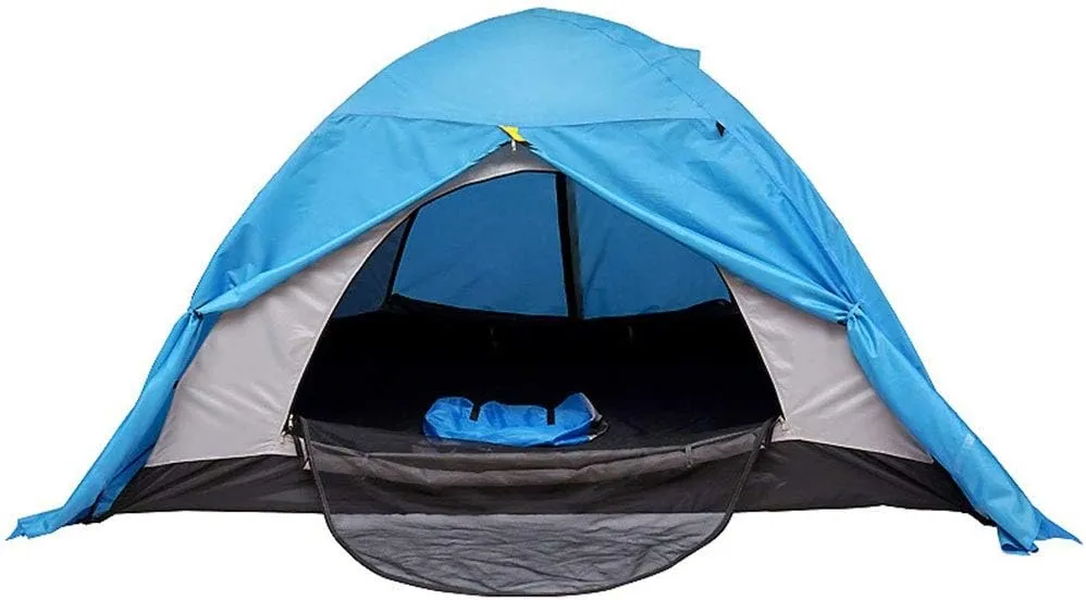 Winter Tent Season 4 Dome Tent Stand-Alone Wind and Waterproof Hiking Camping Backpack Mountaineering Tent Portable Design for Family Short Weekends