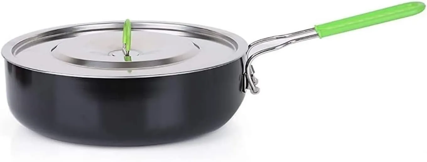 Wok Cookery Aluminum Alloy Non-Stick Pot Milk Pot Portable Pot Outdoor Set Pot Cookware Soup Folding Household Milk Pot
