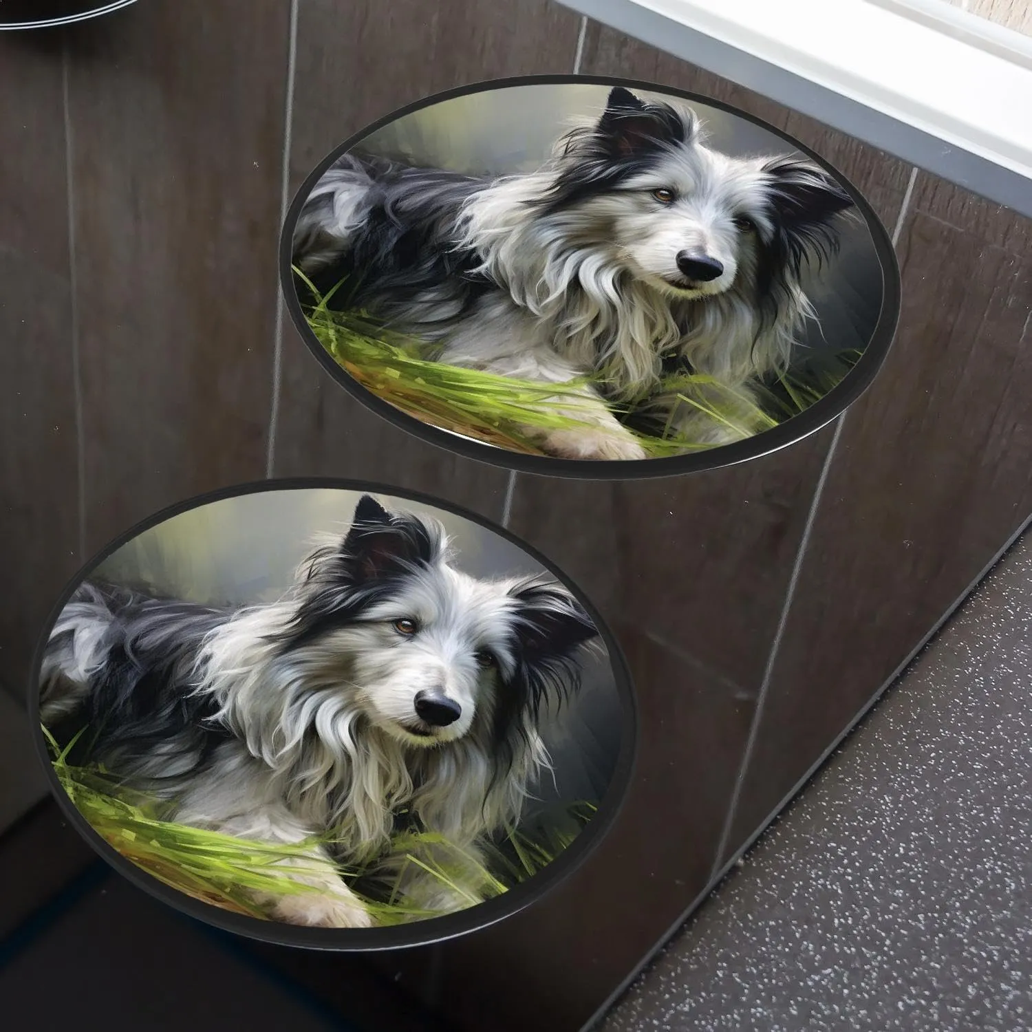 Wolf Animal Pattern Picture Set of 4 Stove Burner Covers - Premium Round Electric Stove Range Protectors,8 IN & 10 IN