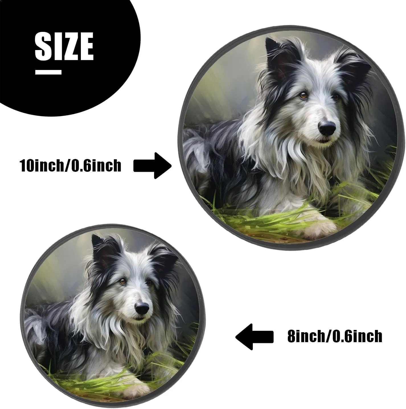 Wolf Animal Pattern Picture Set of 4 Stove Burner Covers - Premium Round Electric Stove Range Protectors,8 IN & 10 IN