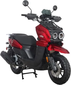 X-PRO Gas Adult Moped Tank 200 Gas Moped Street Bike,12" Wheels!