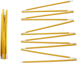 Yardwe 2pcs Tent Poles Telescoping Canopy Support for Camping Hiking and Outdoor Activities Lightweight and Portable for Person Tents