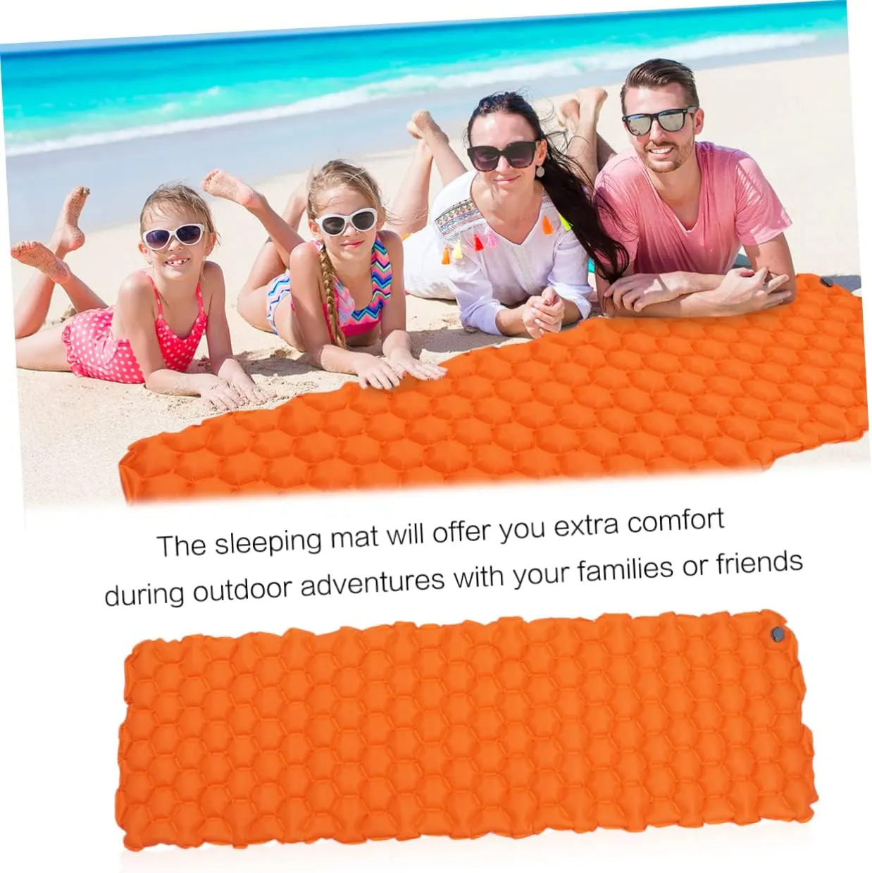 Yardwe Inflatable Sleeping Pad Air Mattress Camping Tent Portable Waterproof Sleep Mat