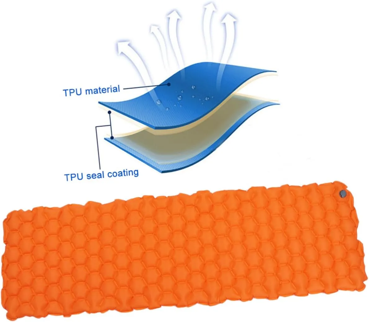 Yardwe Inflatable Sleeping Pad Air Mattress Camping Tent Portable Waterproof Sleep Mat