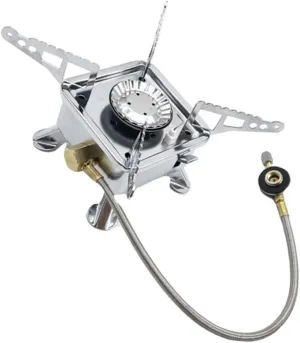 YARNOW Camping Stove Outdoor Cooking Stove Single Burner Portable Propane Gas